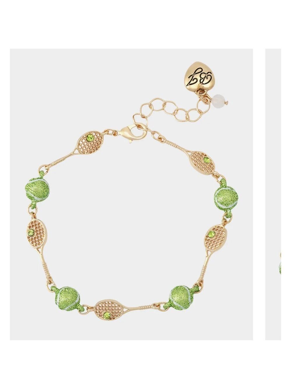 Betsey Johnson Tennis Raquet Link Bracelet New